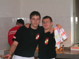 Die Küchenchefs Kisi und Christoph